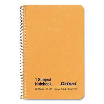 Oxford™ One-subject Notebook, Narrow Rule, Natural Kraft Cover, 8 X 5, 80 Sheets freeshipping - TVN Wholesale